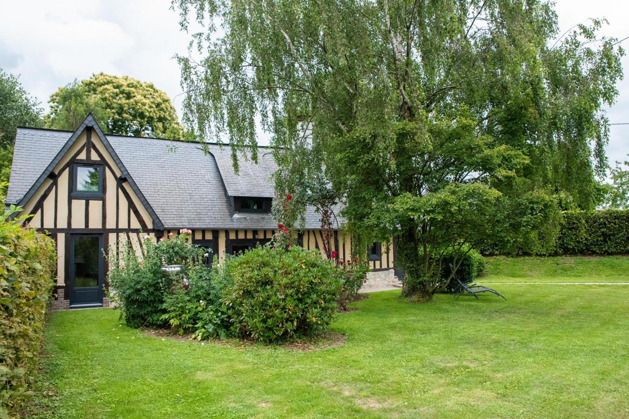 Villa L'Aube Normande Villequier Exterior foto