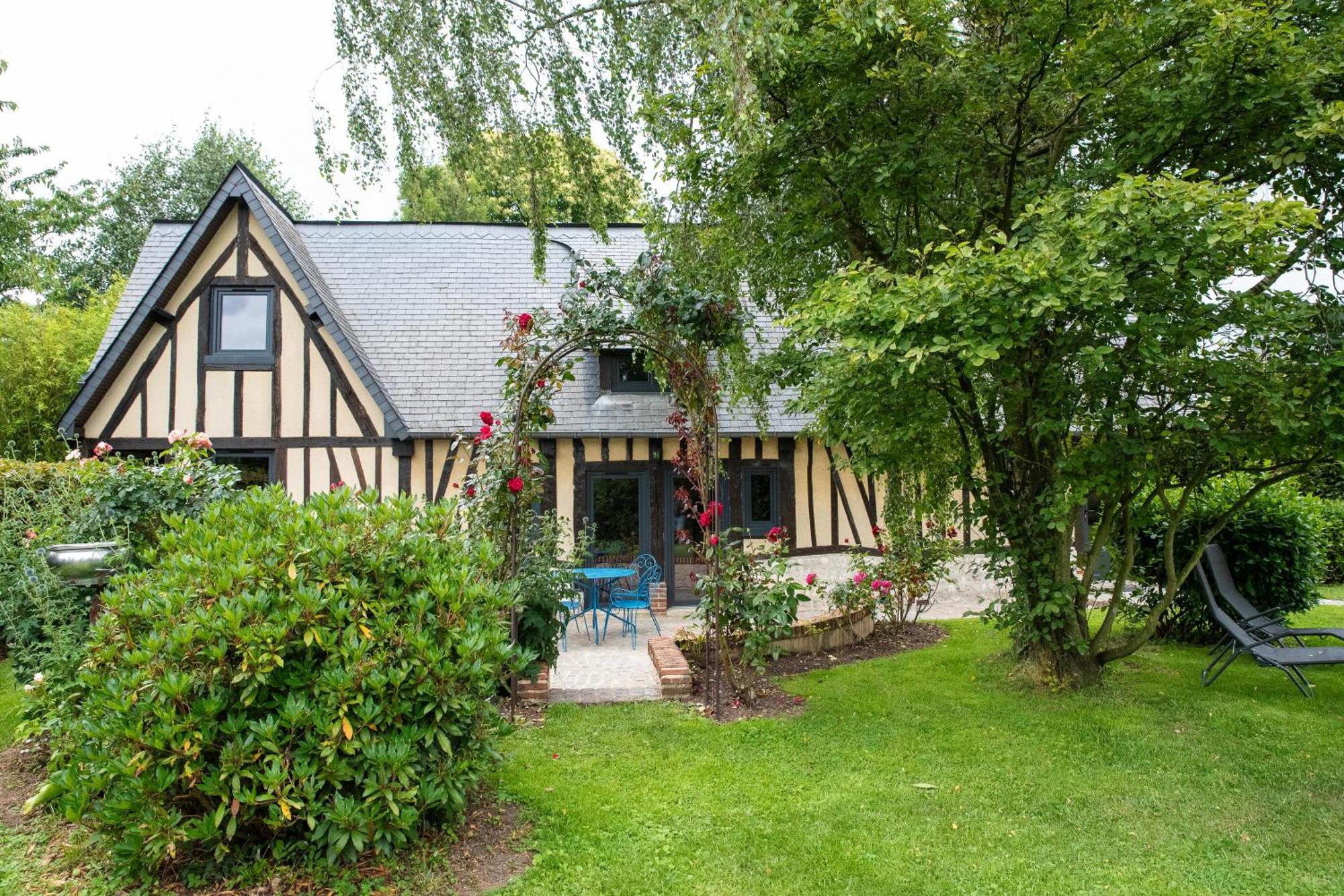 Villa L'Aube Normande Villequier Exterior foto