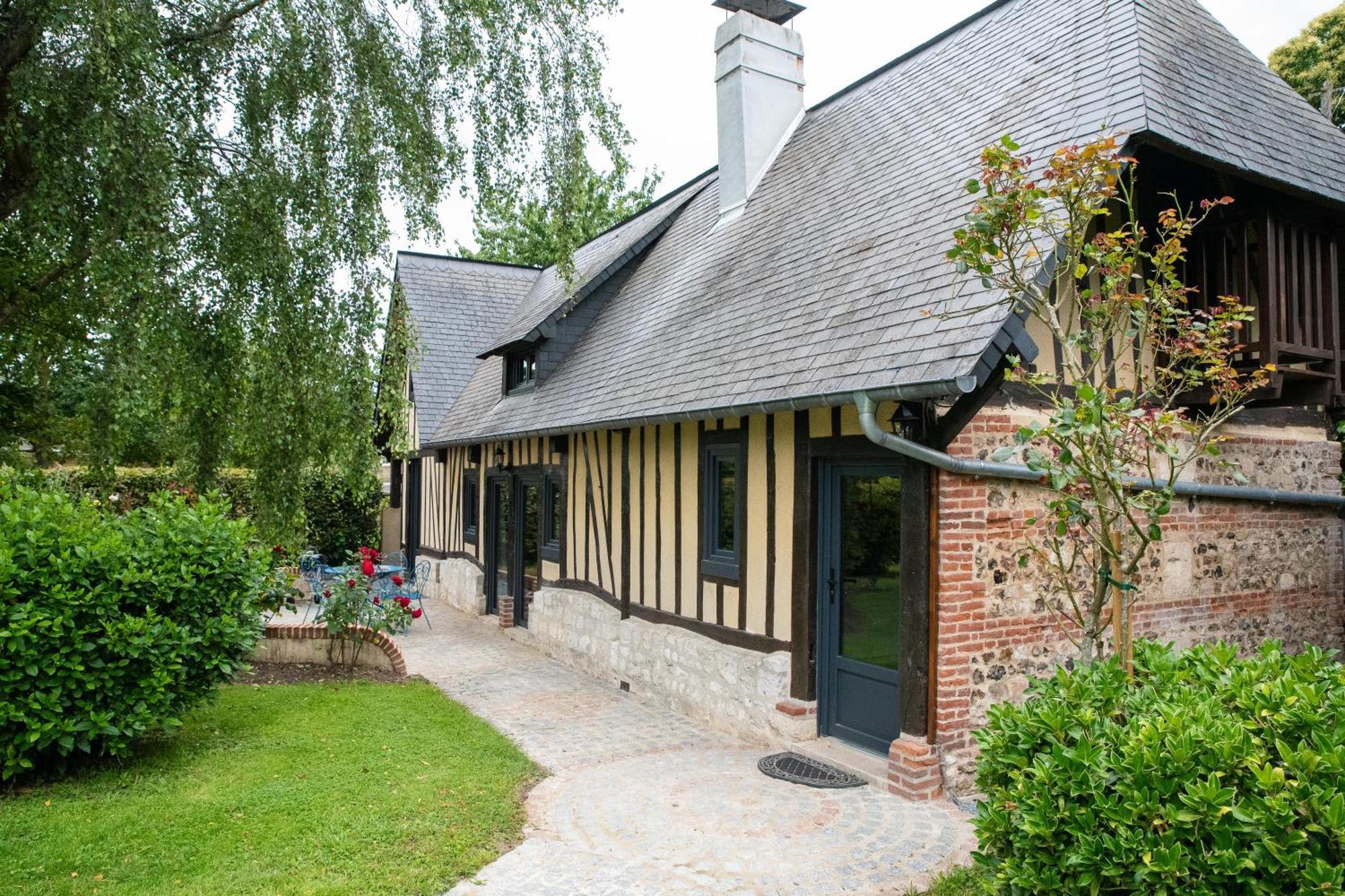 Villa L'Aube Normande Villequier Exterior foto